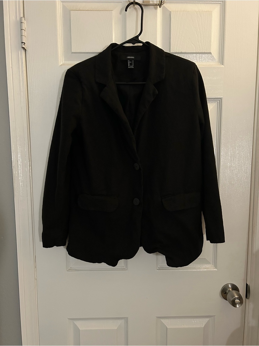 Forever 21 Black Single-Breasted Blazer